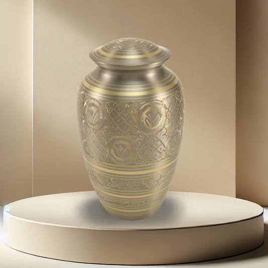 Platinum Engraved Urn