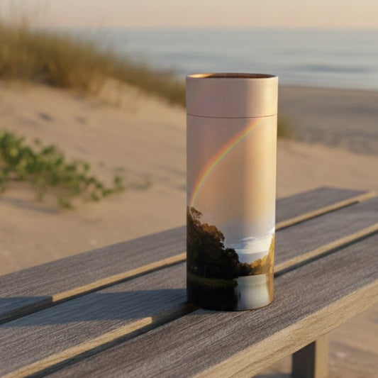 Rainbow Pond Scattering Tube Urn