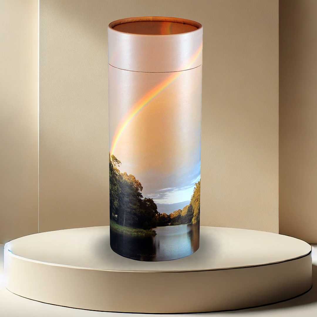 Rainbow Pond Scattering Tube Urn