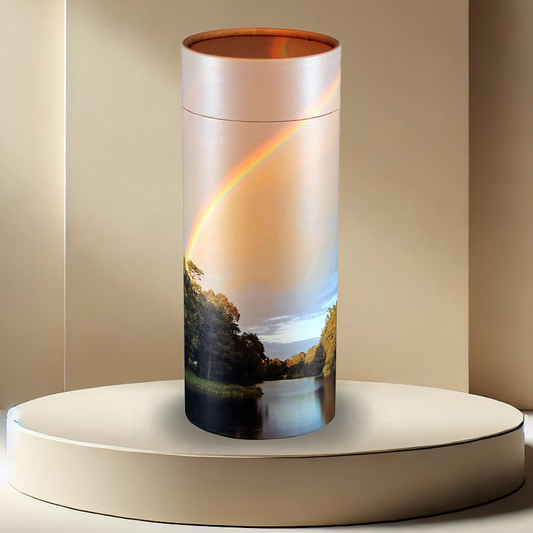 Rainbow Pond Scattering Tube Urn