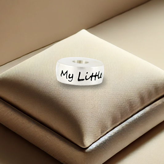 Round 'My Little Angel' Ash Bead | Memorial Jewellery