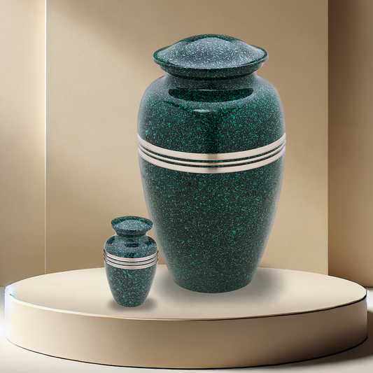 Speckled Urn - Emerald