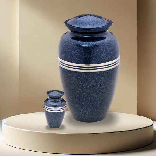 Speckled Urn - Indigo