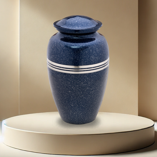 Speckled Urn - Indigo