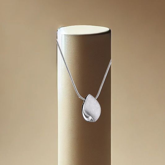 Teardrop Two Tone Pendant | Memorial Jewellery