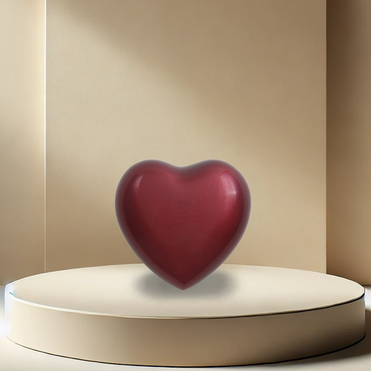 Trinity Crimson Heart Urn