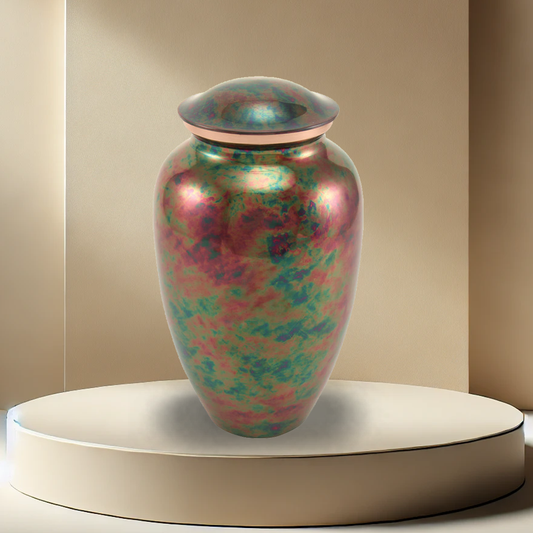 Vivid Raku Urn