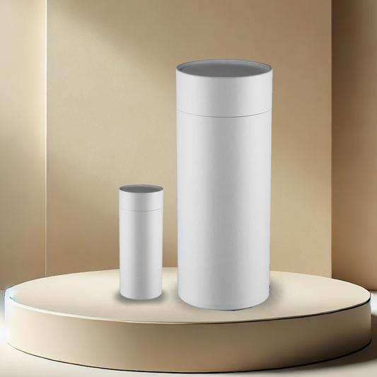 White Scattering Tube Urn