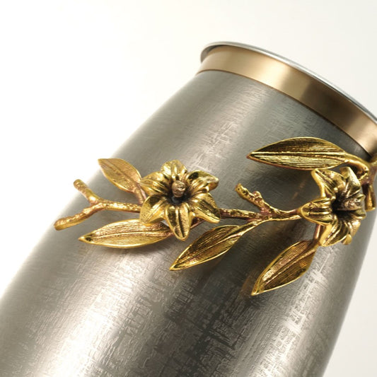 Windsong Lily Urn - Pewter/Bronze