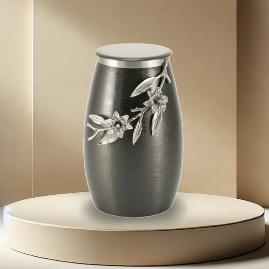 Windsong Lily Urn - Slate/Pewter