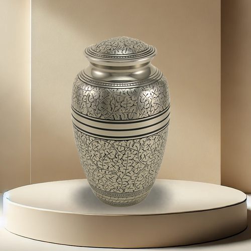 Antique Silver Oak Urn