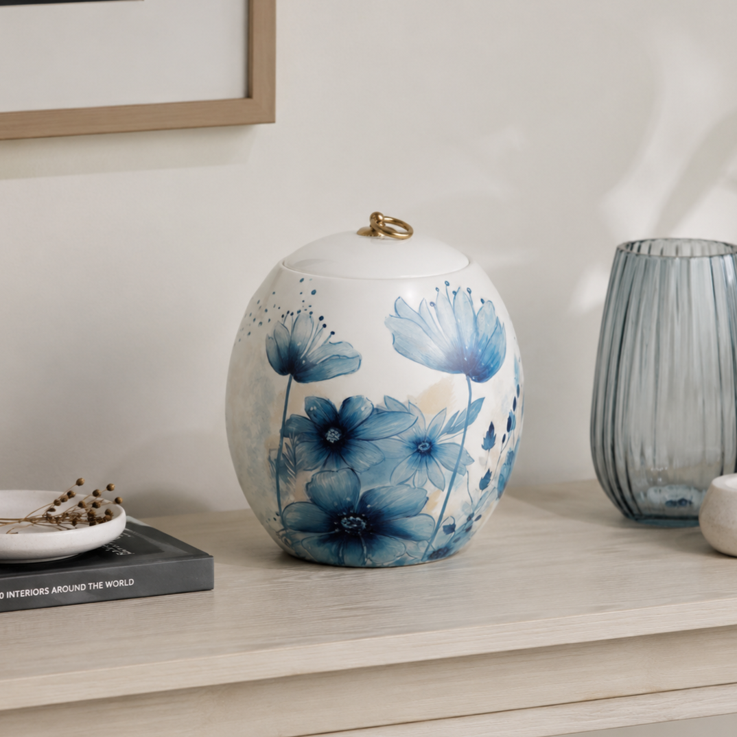 Anya Floral Urn