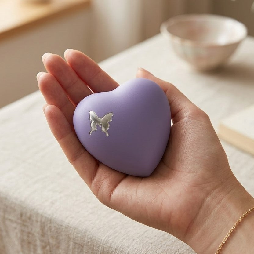 Aria Butterfly Heart Urn