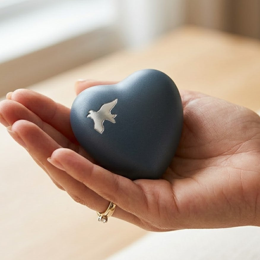 Aria Ascending Doves Heart Urn