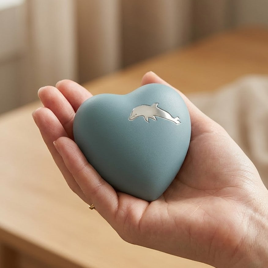 Aria Dolphin Heart Urn