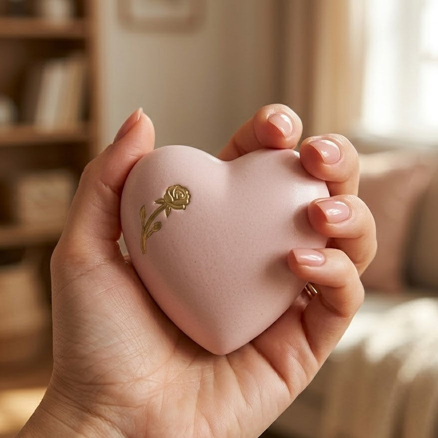 Aria Rose Heart Urn