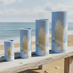 Ascending Dove Scattering Tube Urn