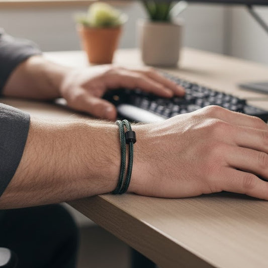 Nautical Cord Barrel Bracelet - Petrol/Black | Memorial Jewellery