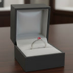 Birthstone Ring - Steel | Memorial Jewellery