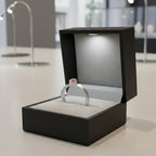 Birthstone Ring - Steel | Memorial Jewellery