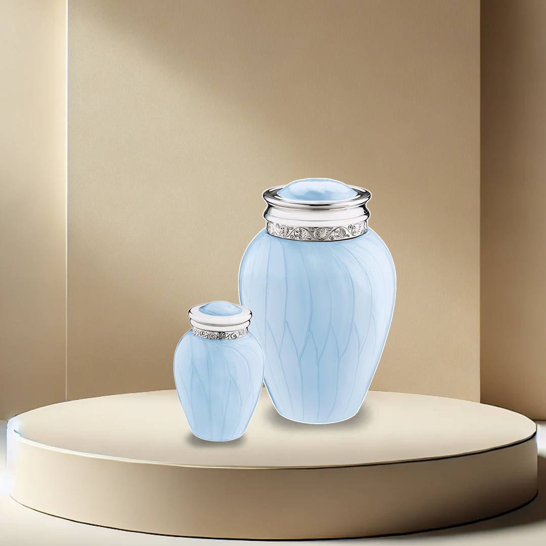 Blessings Blue Urn