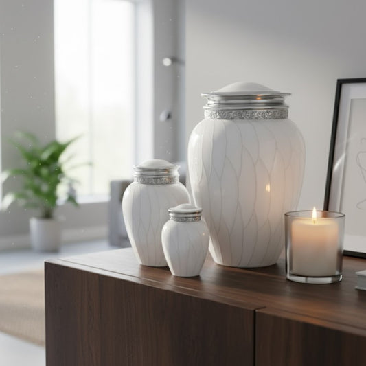 Blessings Urn - White