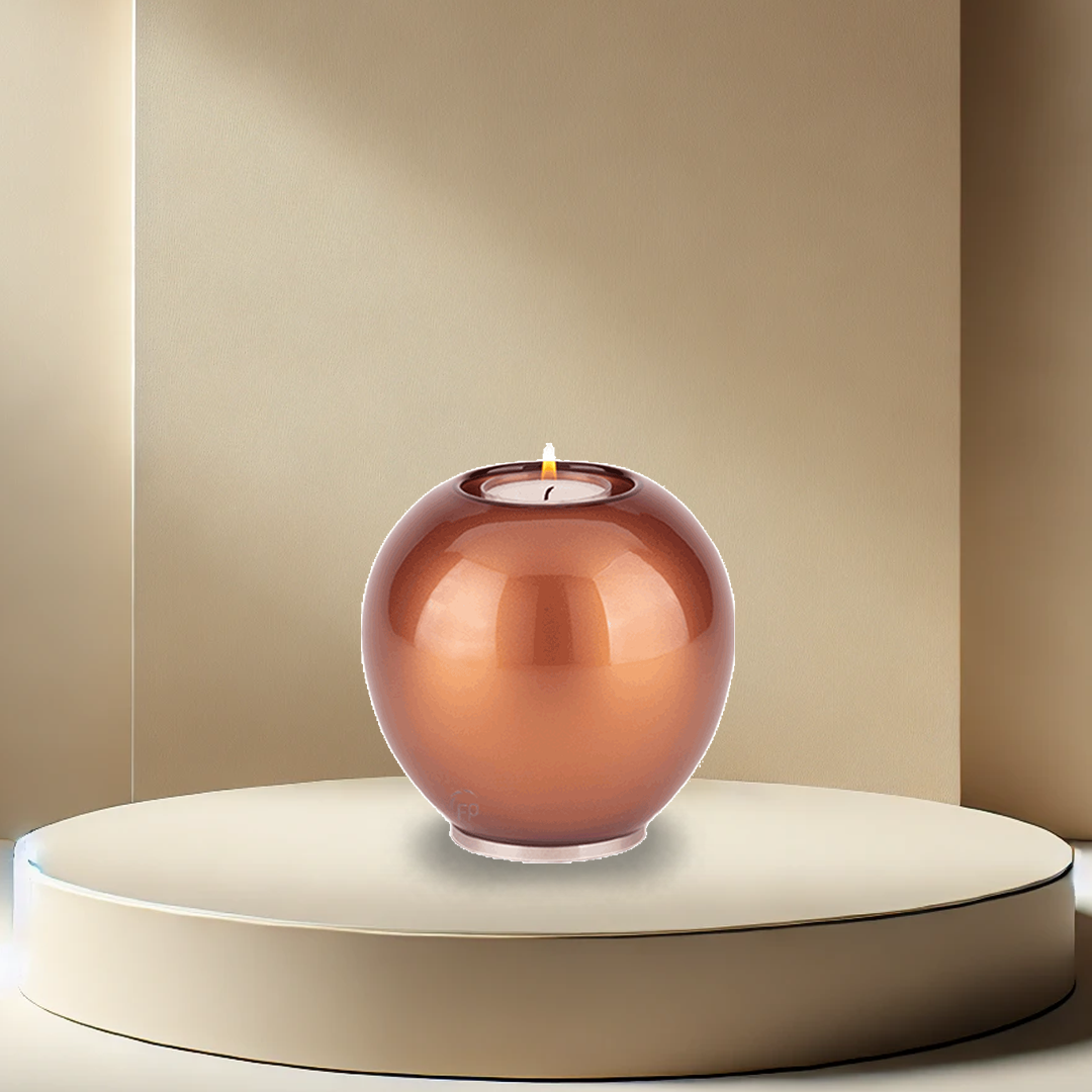 Bronze Memory Tealight Holder Urn (Crystal)