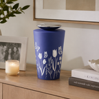 Crescent Tall Flora - Navy