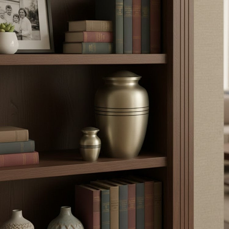 Classic Matte Pewter Urn