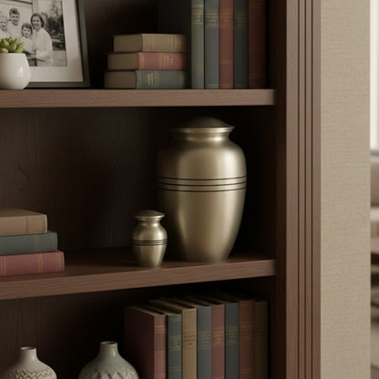 Classic Matte Pewter Urn