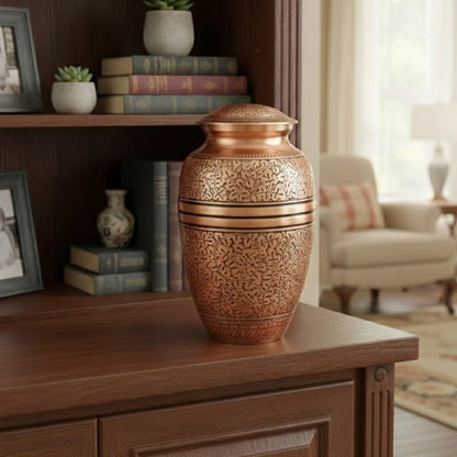 Copper Oak Urn