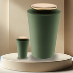 Crescent Tall Urn - Sage Green