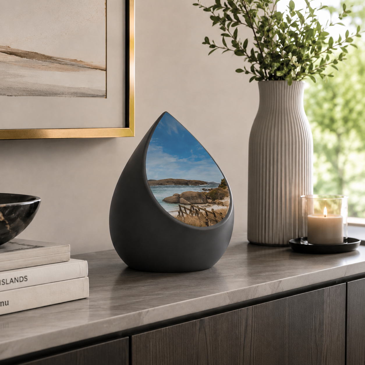 Drop - Ocean Black and Pewter