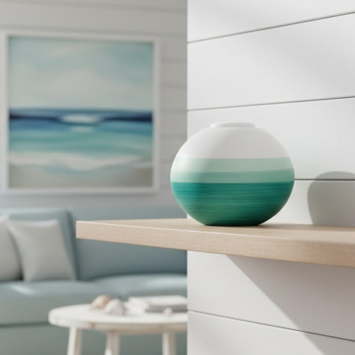 Eco Mint Round Urn