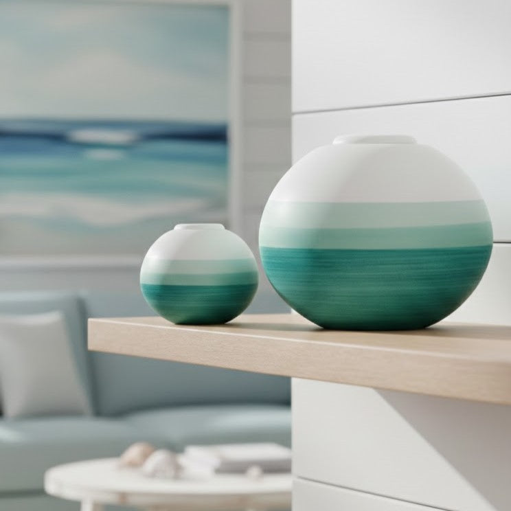 Eco Mint Round Urn