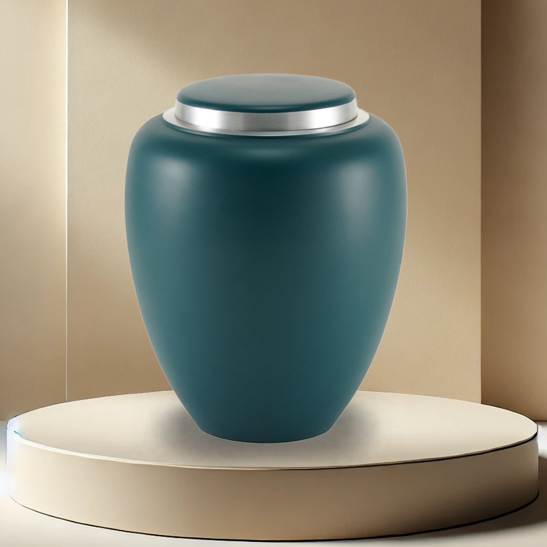 Emerson Teal Sapphire Urn