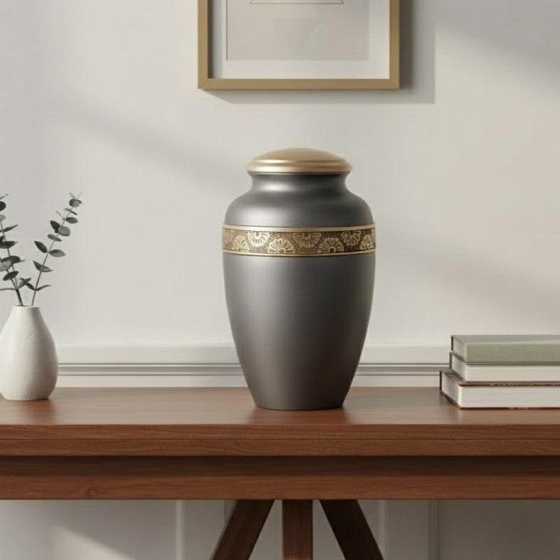 Floral Band Urn