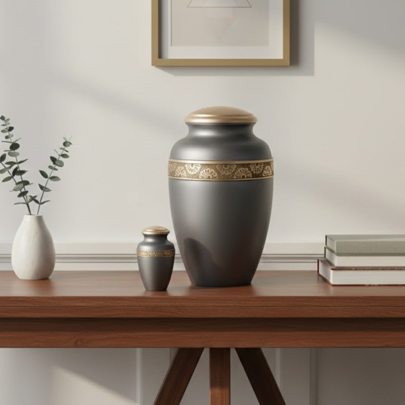 Floral Band Urn
