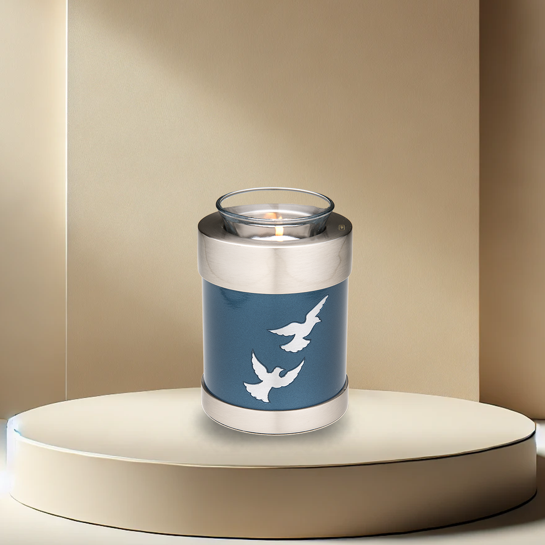 Flying Doves Tealight Urn
