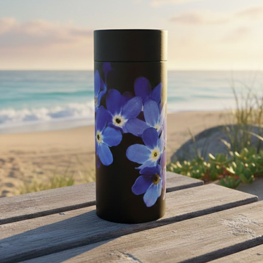 Forget Me Not Scattering Tube Urn