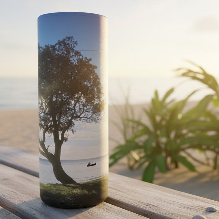 Gone Fishing Scattering Tube Urn