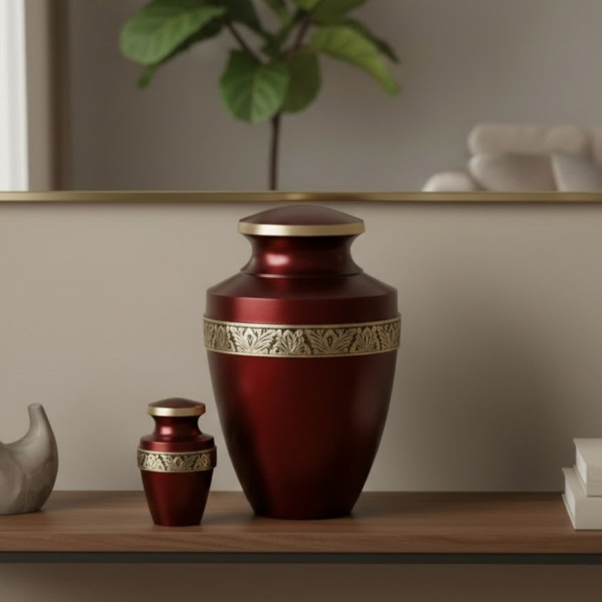 Grecian Crimson Urn