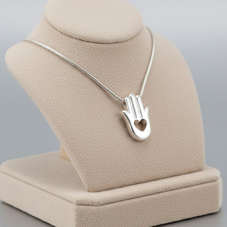 Hamsa Hand Ash Pendant | Memorial Jewellery