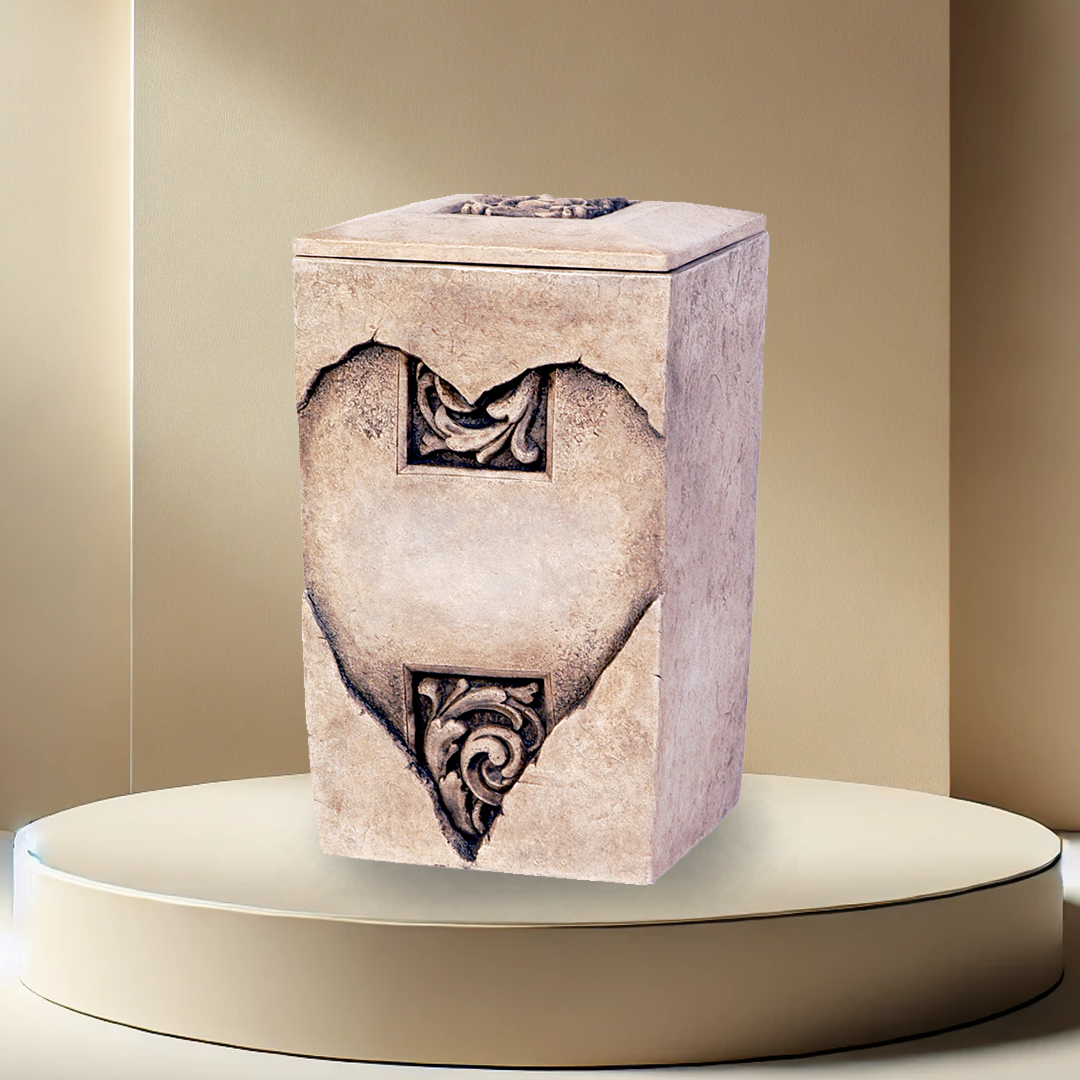 Heart Stone Urn - Blank