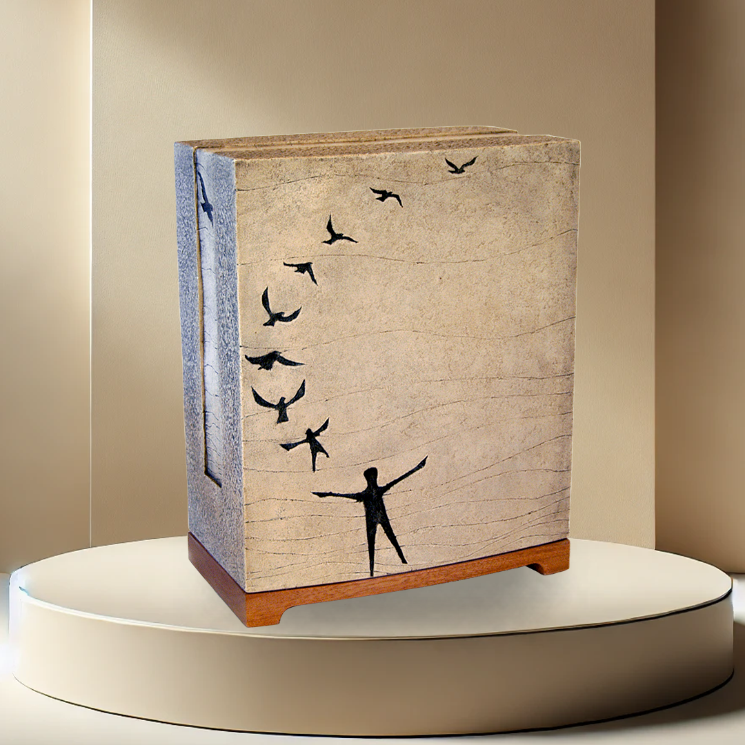 In-Flight Stone Urn