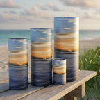 Ocean Sunset Scattering Tube Urn