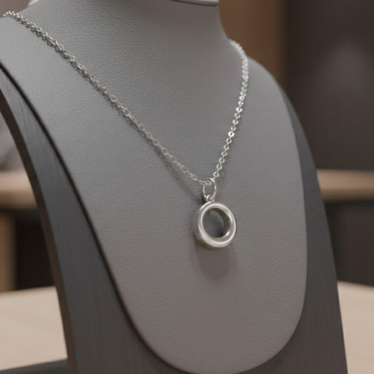 Plain Circle Ash Pendant | Memorial Jewellery