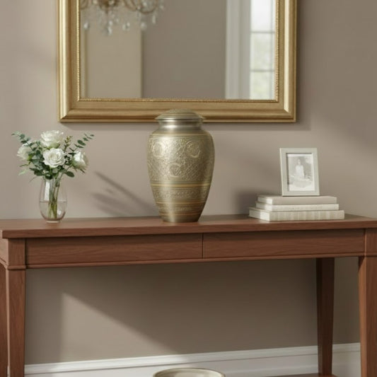 Platinum Engraved Urn