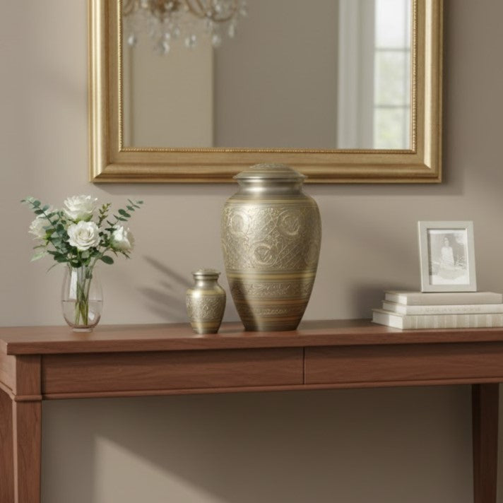 Platinum Engraved Urn