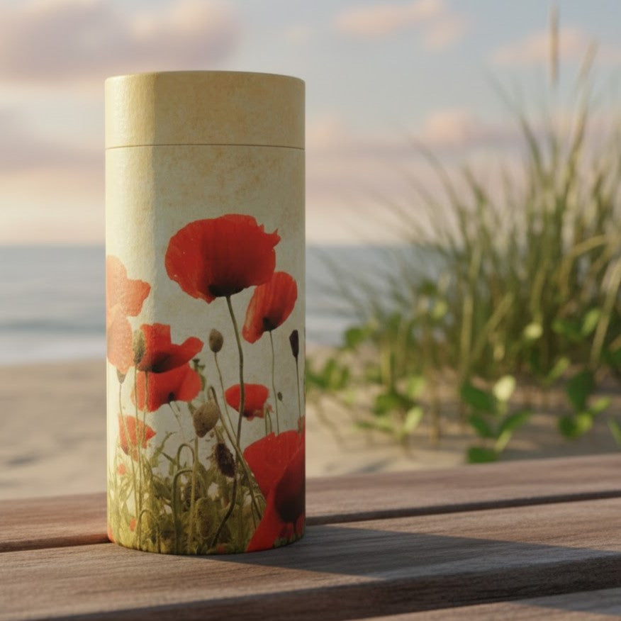 Poppy Scattering Tube Urn